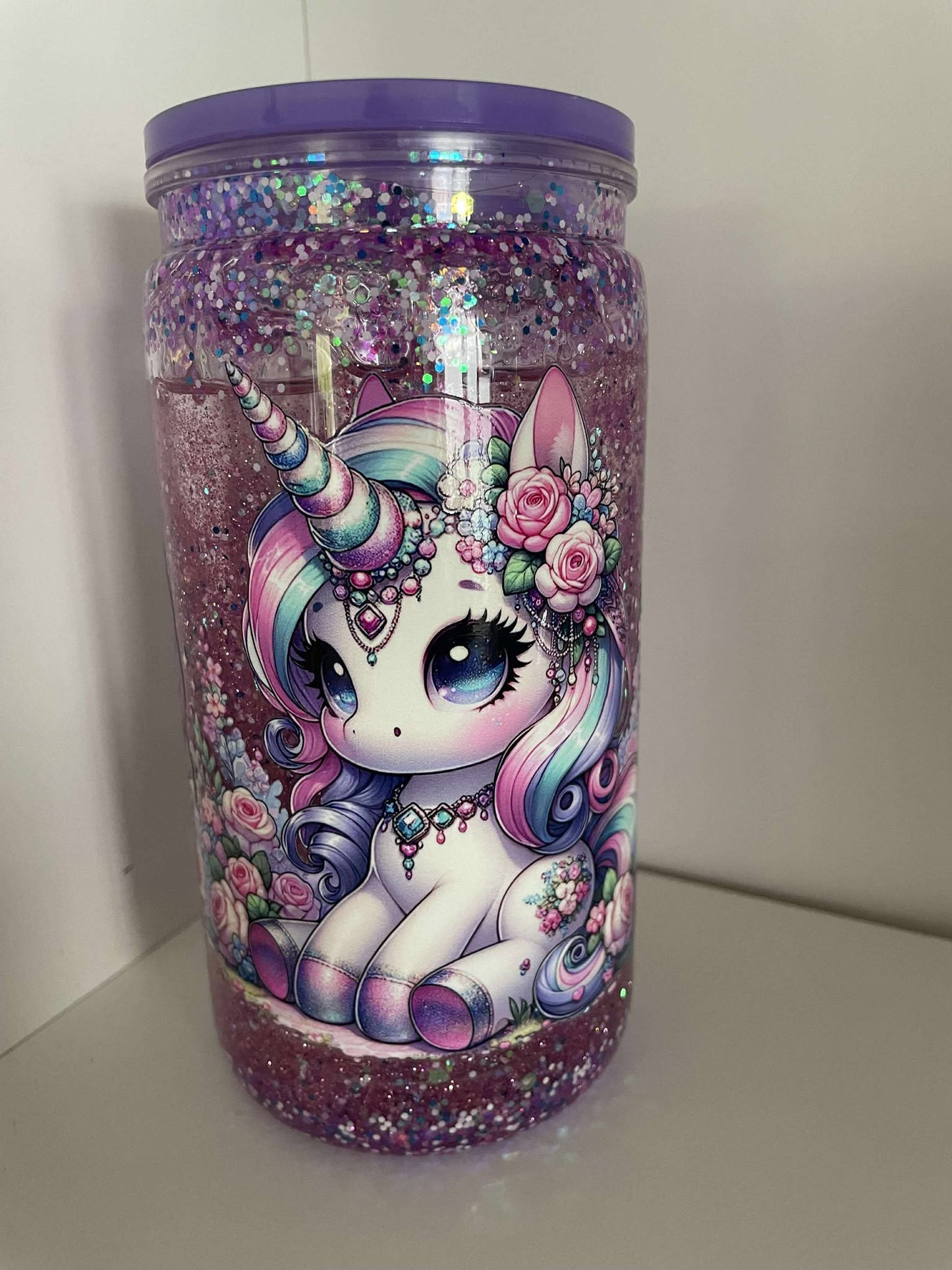 Verre snow globe prêt à partir !